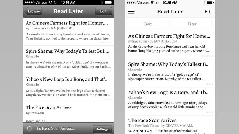 Illustration for article titled The New Instapaper: Reading Later in iOS 7 Will Be Sleeker and Simpler